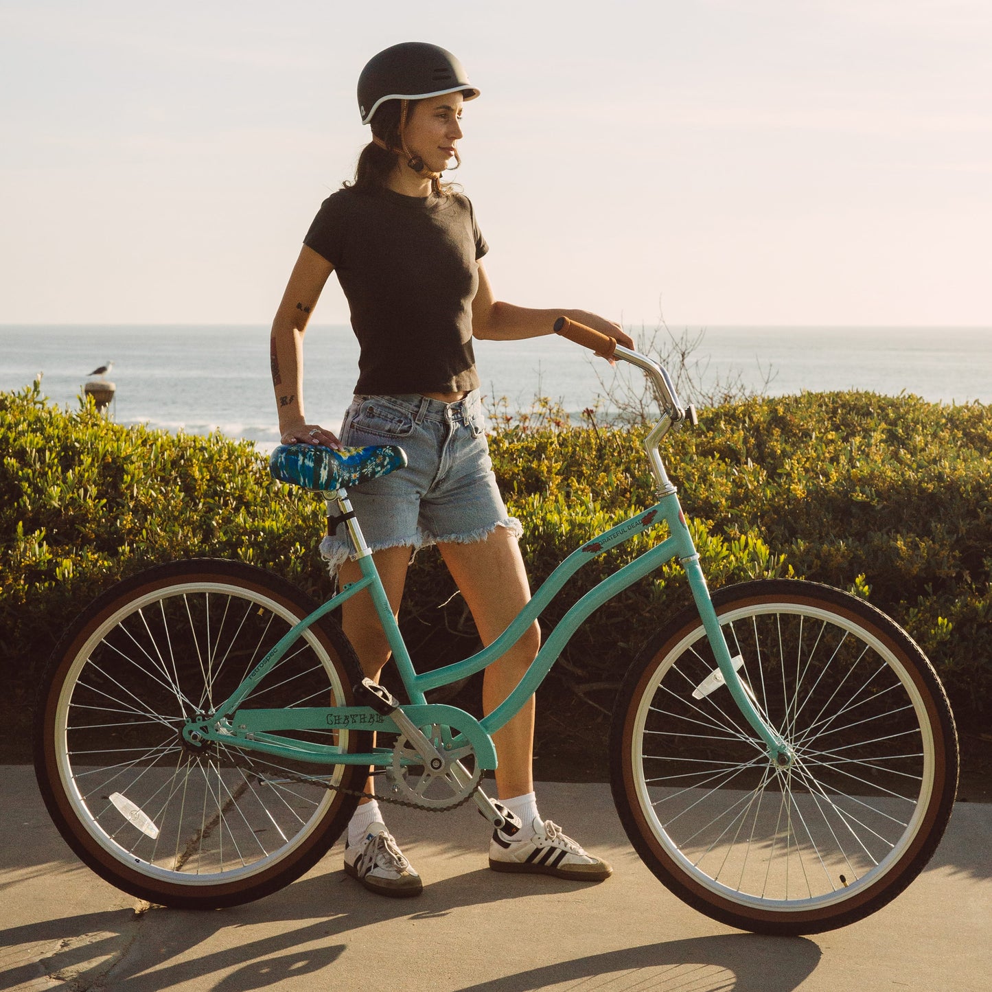 Retrospec Grateful Dead Chatham Beach Cruiser Bike - Step Through Single Speed - 6488