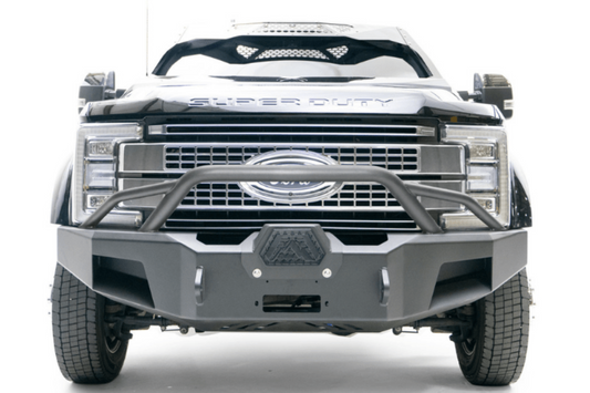 Fab Fours FS17-A4262-1 Ford F450/F550 Superduty 2017-2022 Premium Front Bumper Winch Ready with Pre-Runner Guard