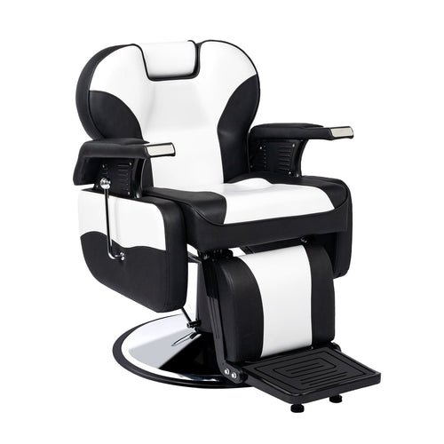 OmySalon BC1201 Classical Style Heavy Duty Hydraulic Reclining Barber Chair - G59000267