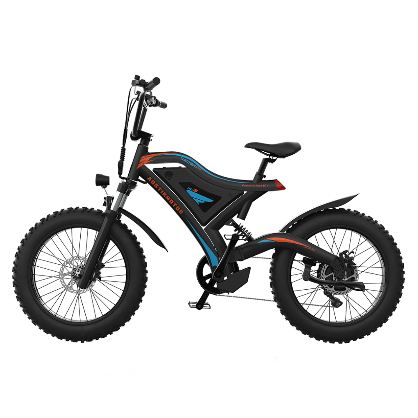 Adam Equipment AOSTIRMOTOR  Fat Tire Mountain E-Bike | 500 Watt | 48V | Electric Bike - GW-S18-MINI-US