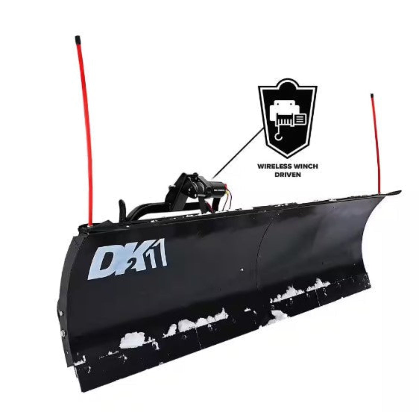 DK2 AVAL8826 88 x 26 in. Universal SUV/Truck Mount T-Frame Snow Plow Kit with Winch and Wireless Remote New - AVAL8826