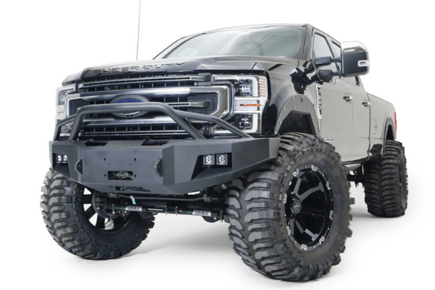 Fab Fours FS17-A4162-1 Ford F250/F350 Superduty 2017-2022 Premium Front Bumper Winch Ready with Pre-Runner Guard