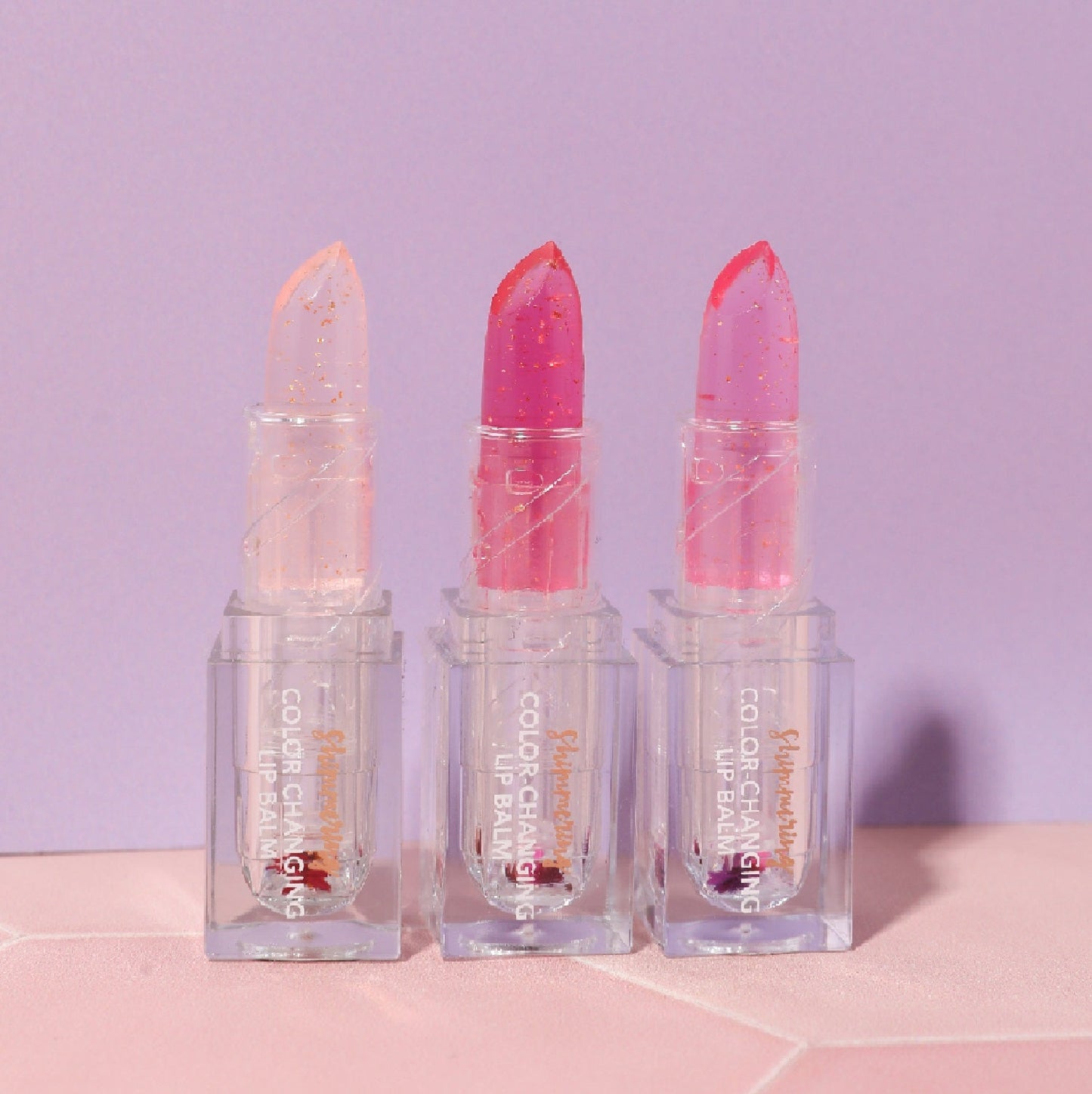 Blossom Shimmering Color-Changing Lip Balm - BL-TSCCCLB-SNSET