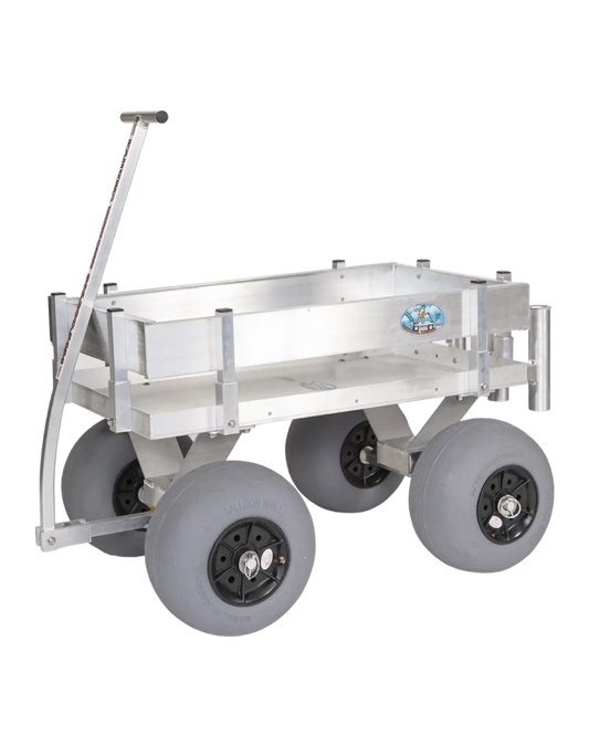 Alumacart Kahuna Junior Beach and Fishing Wagon with Rod Holders New - KAHUNAJUNIOR