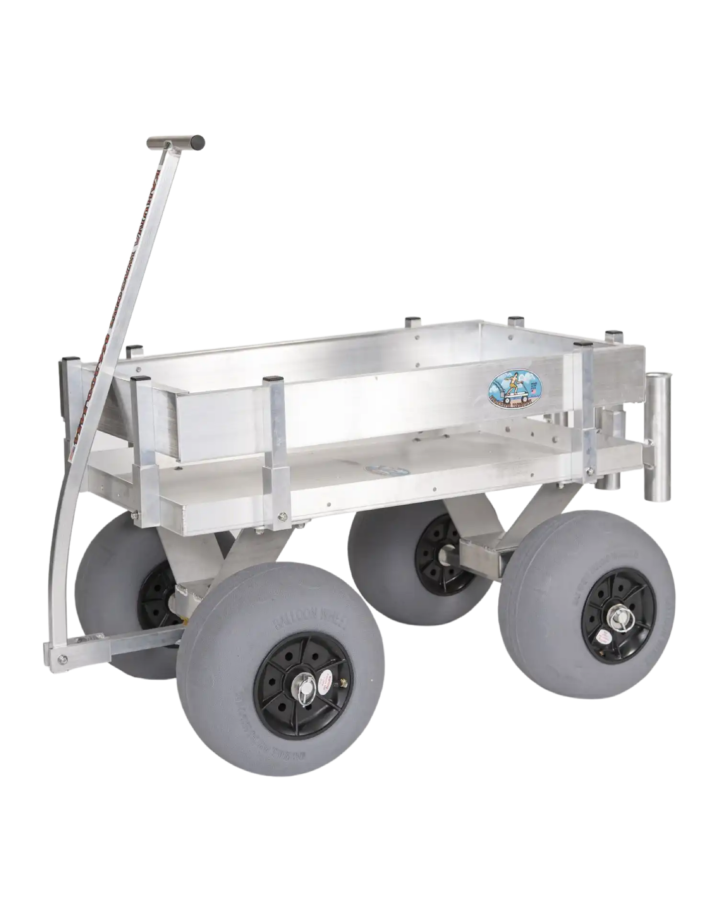 Alumacart Kahuna Junior Beach and Fishing Wagon with Rod Holders New - KAHUNAJUNIOR
