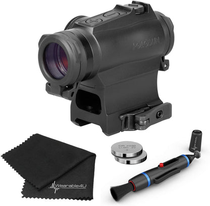 Holosun Military Grade Micro Red Dot Sight Lens Cleaning Pen, Extra Battery and Lens Cleaning Cloth Bundle by Wearable4U - HS515GM_Towel_W4U-LCP_2032