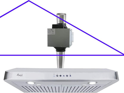 RH-SP06-T Quiet Split Range Hood - 6inch Top Vent - 800CFM