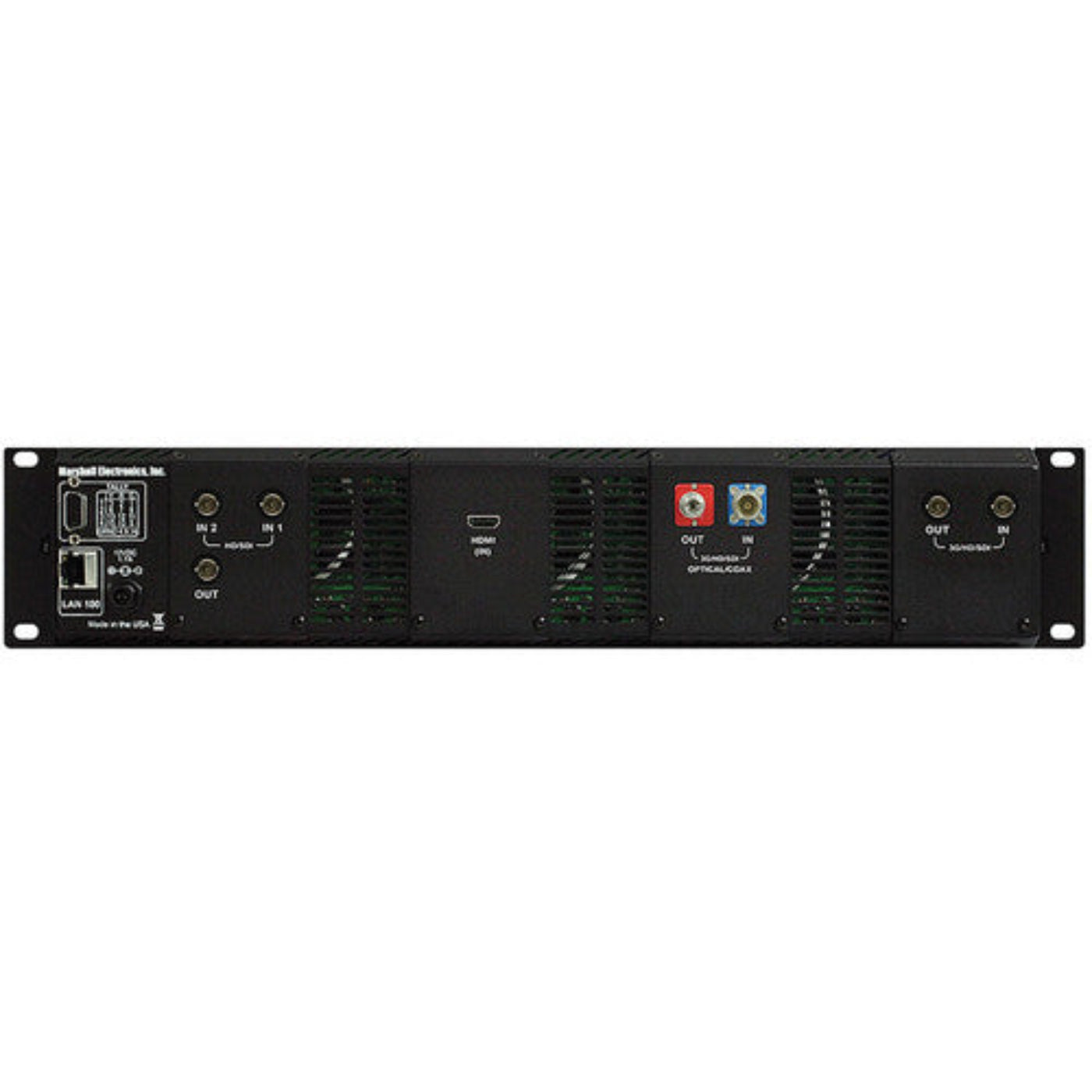 Marshall  Four 4.3" Wide Screen Rack Unit with 4 x 3GSDI Input Modules Installed - V-MD434-3GSDI