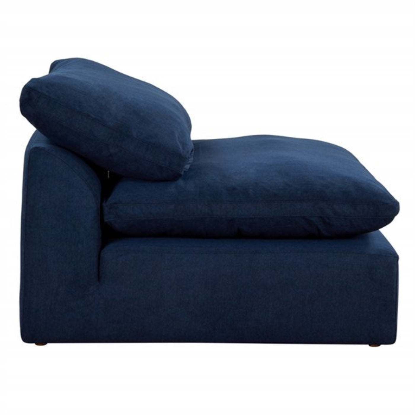Sunset Trading Cloud Puff 4 Piece 132" Wide Slipcovered Modular Sectional Sofa with Ottoman - SU-1458-49-1C-2A-1O