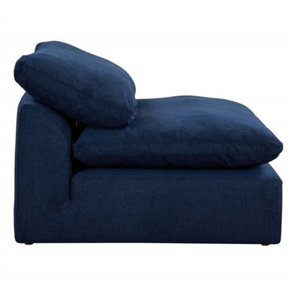 Sunset Trading Cloud Puff 4 Piece 132" Wide Slipcovered Modular Sectional Sofa with Ottoman - SU-1458-49-1C-2A-1O
