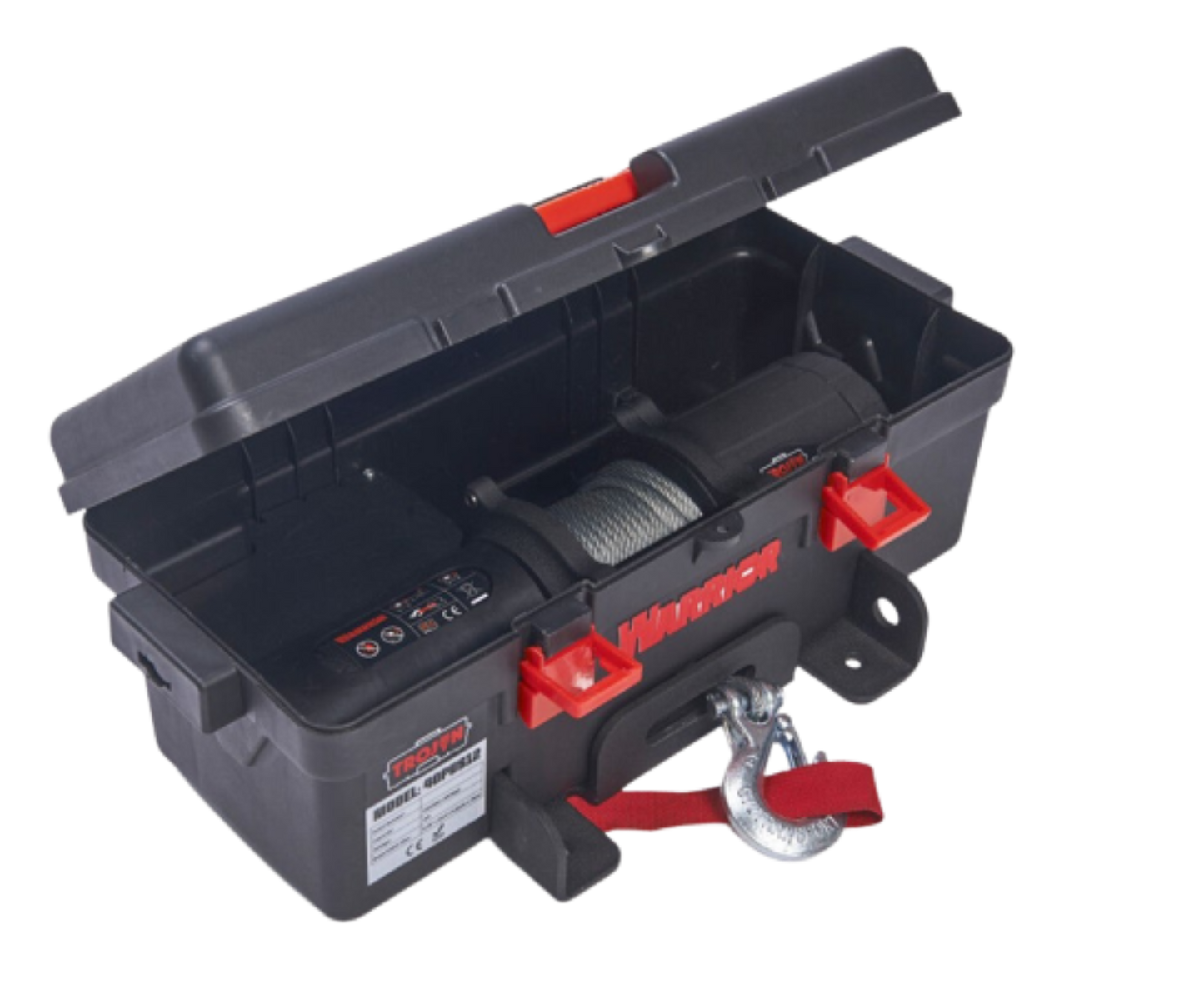 DK2 40PUS12 4,000 lbs. Capacity Warrior Trojan Electric Steel Winch Cable New - 40PUS12