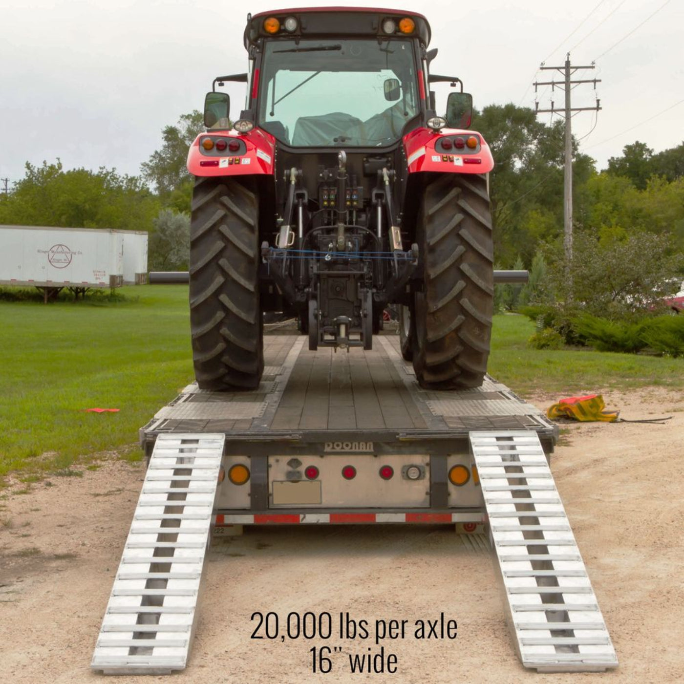 Adam Equipment 8' L Aluminum Ramps, Double Pin-On Ends - 20,000 lb. Weight Cap