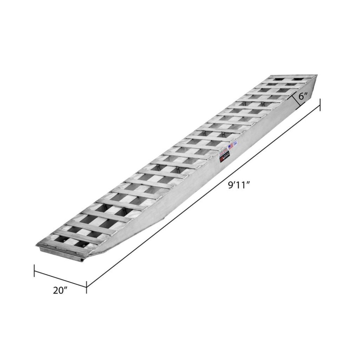 Adam Equipment 10' L x 20" W Heavy Equipment Ramps, Pin-On End, Pin-On Foot - 20,000 lb. per Axle