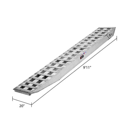 Adam Equipment 10' L x 20" W Heavy Equipment Ramps, Pin-On End, Pin-On Foot - 20,000 lb. per Axle