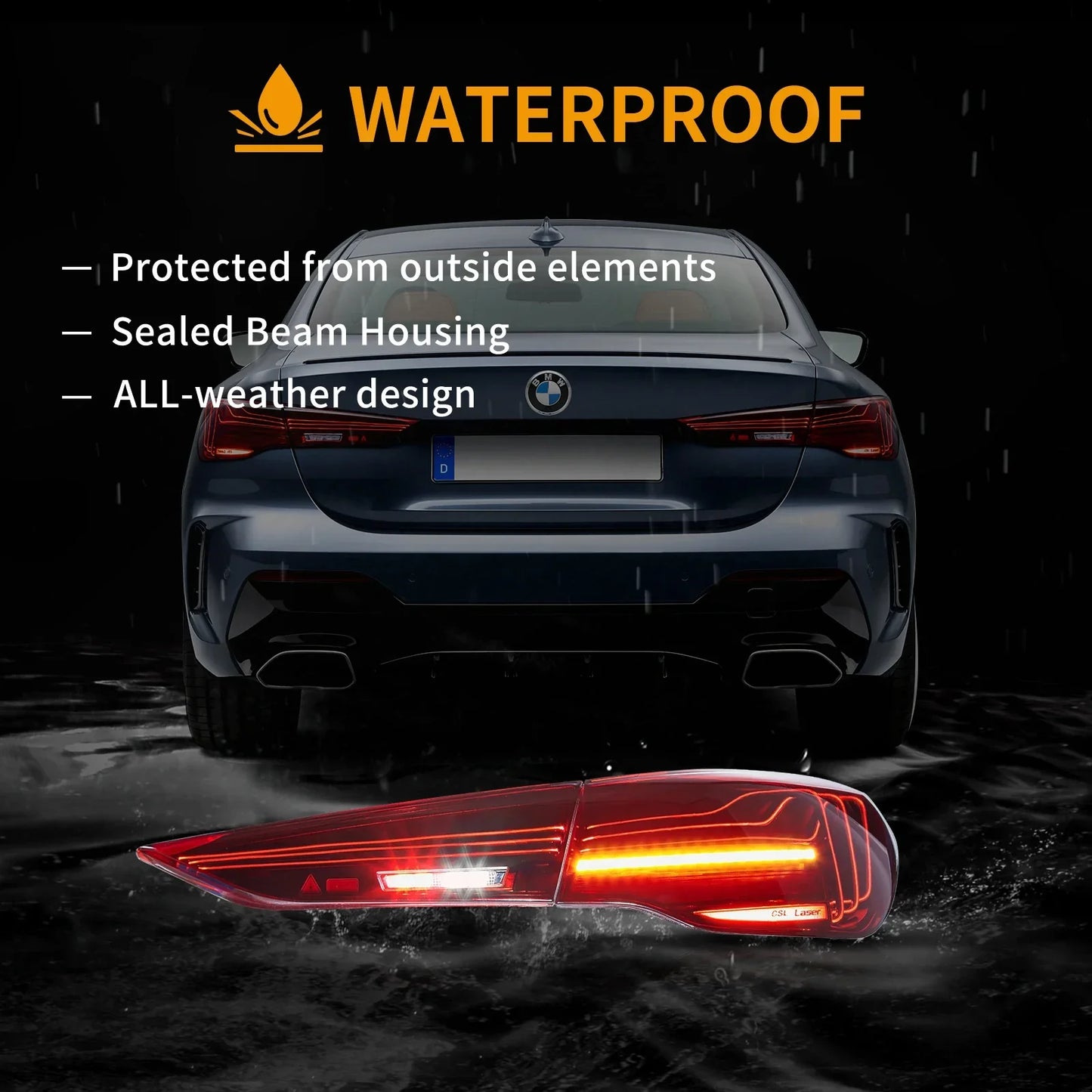 LED Laser Tail Lights Assembly For 20-UP BMW 4 Series G22/G23/G26/G82/G83