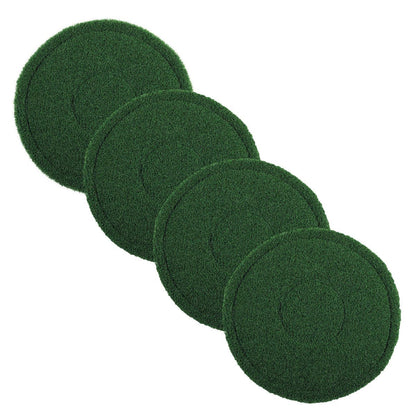 CleanFreak 20" Green Extreme Grout Scrubbing Turf Pads for Floor Buffers - Case of 4 - AME-402920