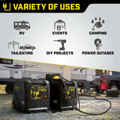 Aurora Generators Champion 4500-Watt Portable Dual Fuel Inverter Generator with Quiet Technology - PowerGen USA - 200991