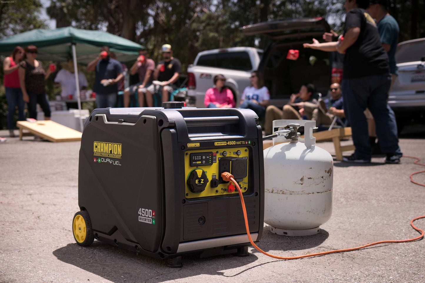 Aurora Generators Champion 4500-Watt Portable Dual Fuel Inverter Generator with Quiet Technology - PowerGen USA - 200991