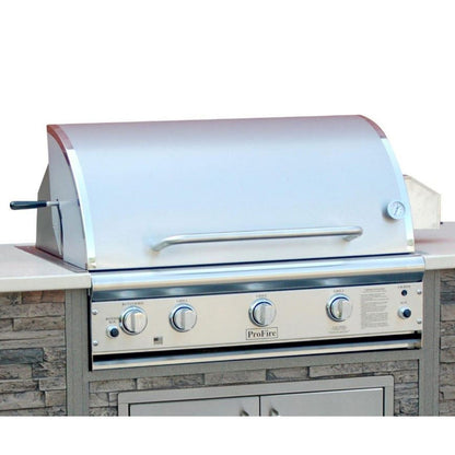 ProFire Deluxe Briquette Series 36-Inch Built-In Infrared Hybrid Grill - BQDLX36GIH-P