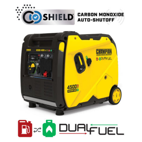 Aurora Generators  4500W Electric Start Dual Fuel Inverter with CO Shield - PowerGen USA - 201319