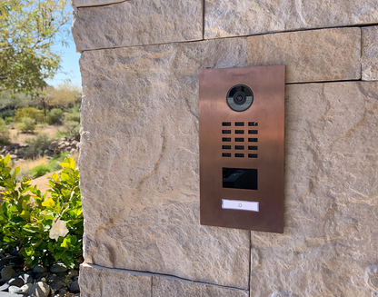 DoorBird D2101V IP Video Door Station, 1 Call Button in Bronze