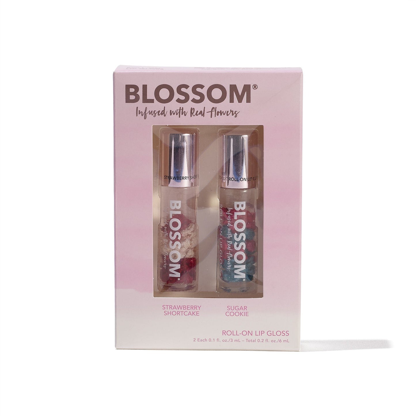 Blossom 2 Piece Set - Two Holiday Scented Roll-On Lip Gloss - BL-GS15