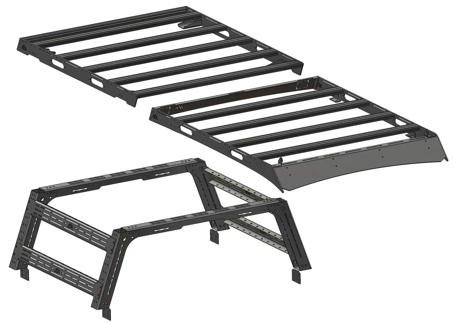 Backwoods Adventure Toyota Tacoma Bed Rack Roof Rack Bundle Deal (2024+ - BWBU-TA05