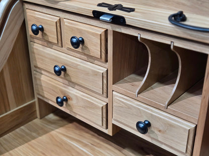 Clearance Traditional Secretary Roll-Top Desk - 2636MSECRT-DOT