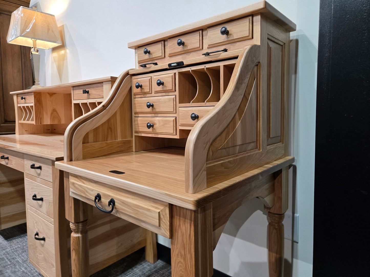 Clearance Traditional Secretary Roll-Top Desk - 2636MSECRT-DOT