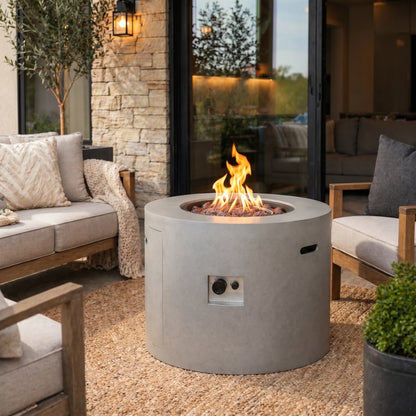 Loren 32" Outdoor Alloy Steel Fire Pit Table for Patio