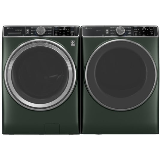 GE Appliances Profile  28 Inch Smart Front Load Washer & GE Profile 28 Inch Smart Front Load Gas Dryer - PFW955SPWGN
