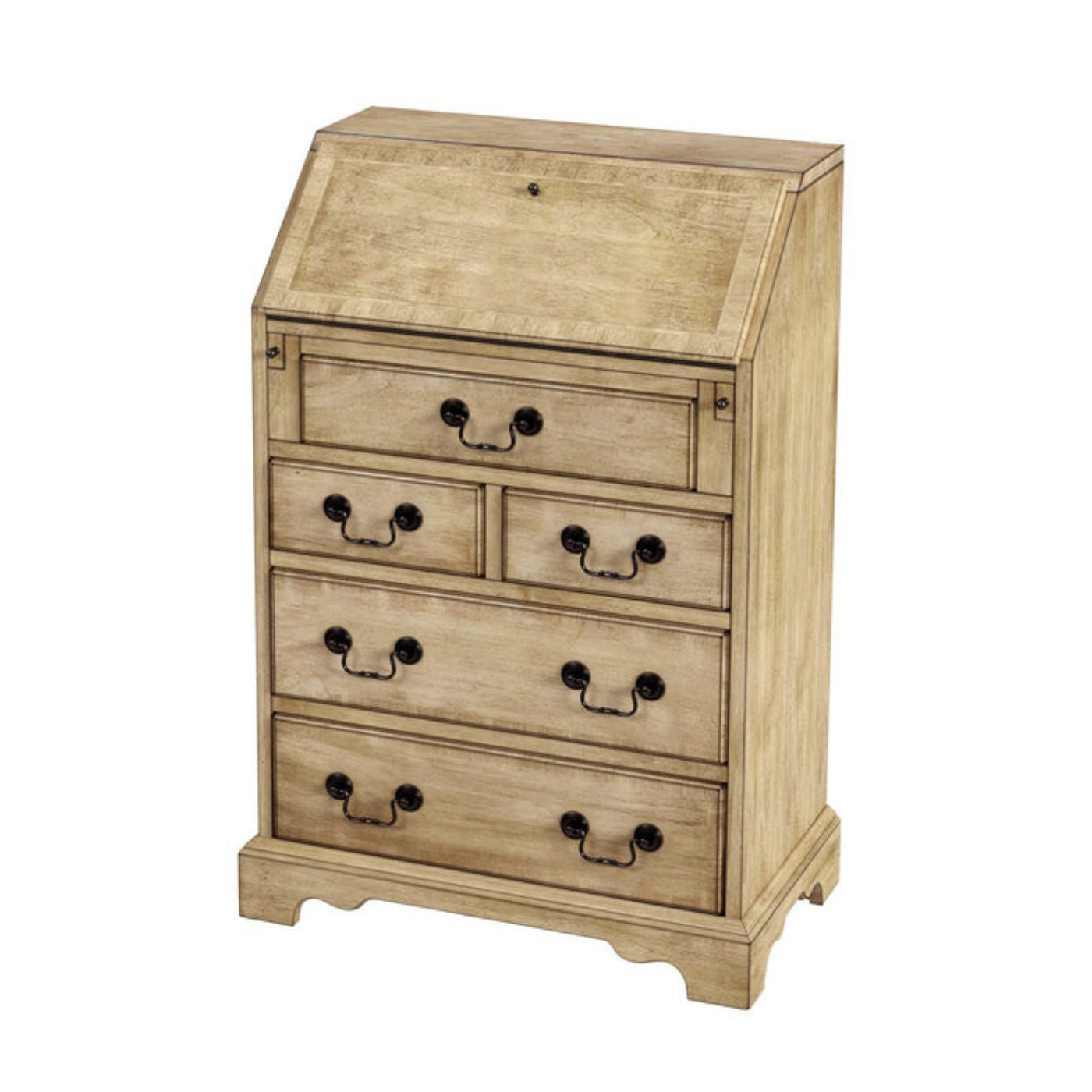 Butler Specialty Company Danforth 5-Drawer Secretary, Beige  - 2118424