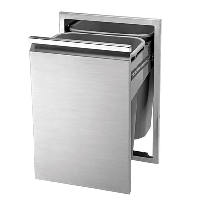 Twin Eagles 18" Double Trash/Recycle Drawer - TETD182T-B