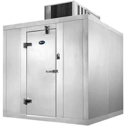 AmeriKooler QF08XX77**FBSM 8' Wide (Door Side) Indoor Walk-In Freezer -10°F w/ Floor 7'7" H - AKQF080877FBSM