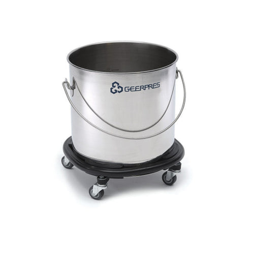 Geerpres Stainless Steel 32 Qt. Bucket w/ Bumper (8 Gallon) - GEE-2223