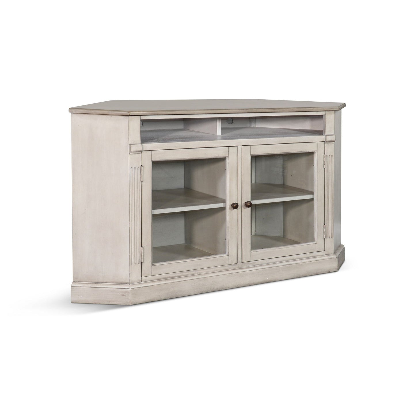 Sunny Designs Westwood Village - Corner TV Stand - Beige - 3635WV