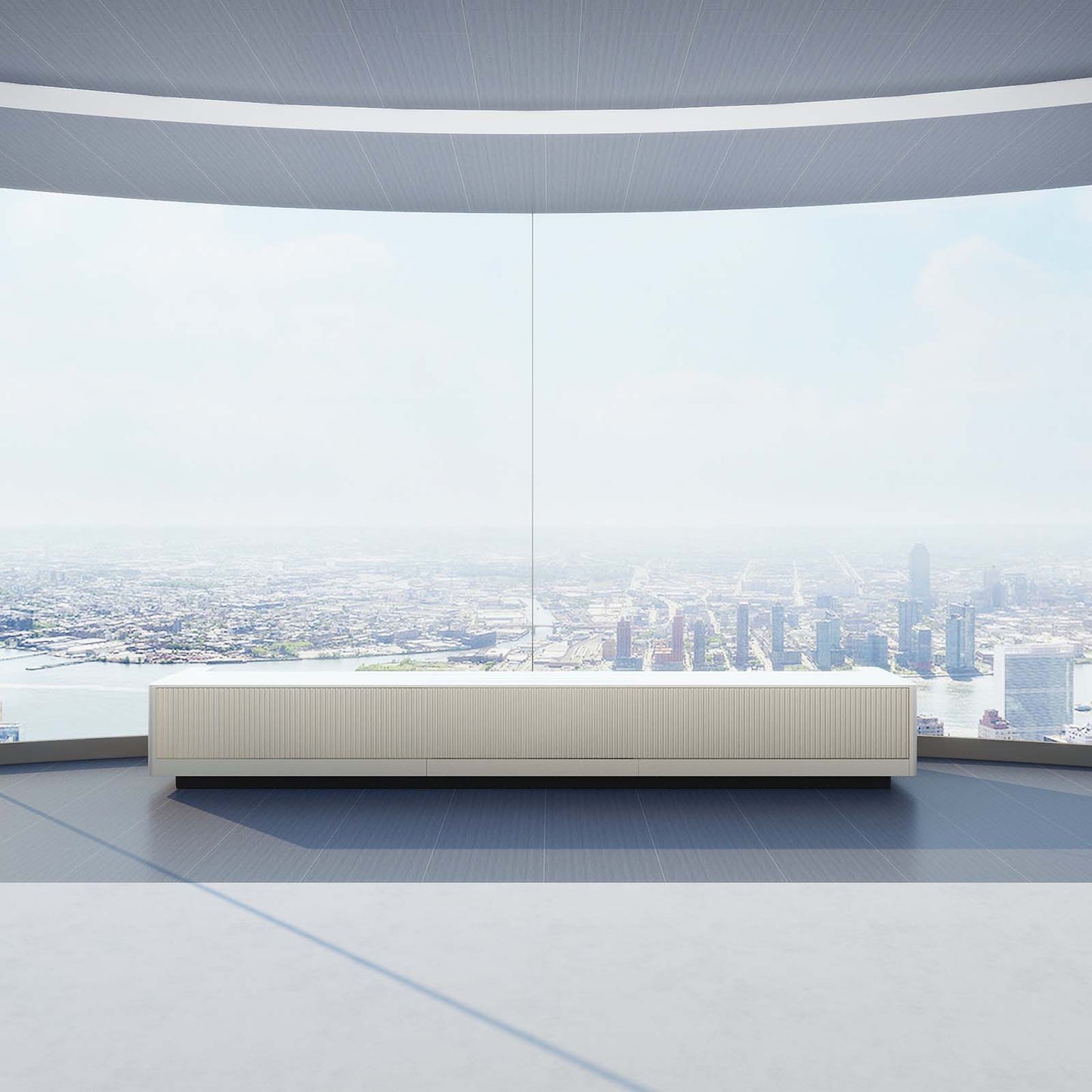 VIVIDSTORM Motorized Laser TV Cabinet Geneva - VC49GE100C