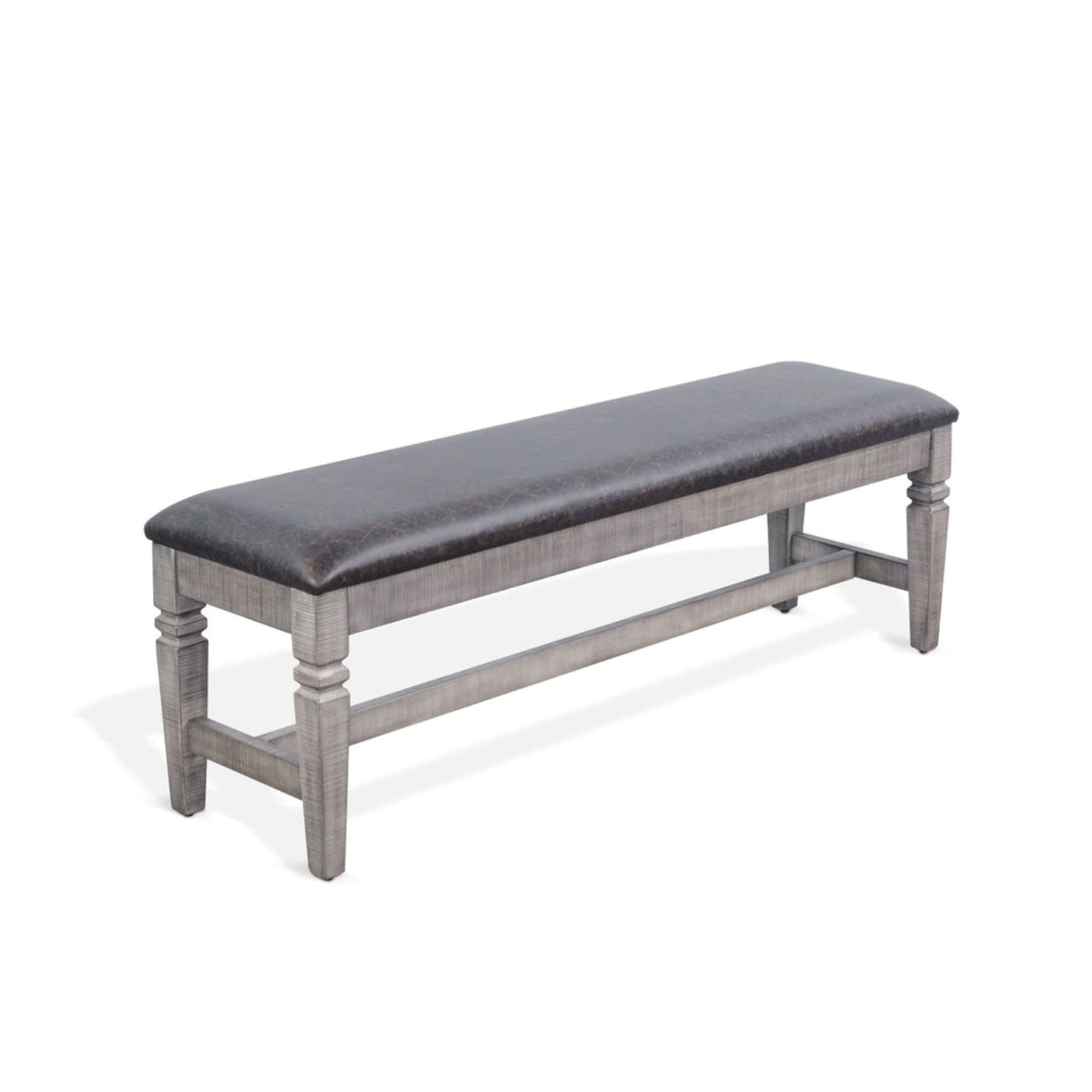 Sunny Designs Homestead Hills - Cushioned Bench - Tobacco Leaf / Alpine Gray - 1640TA
