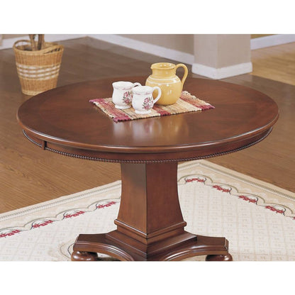 Sunset Trading Bellagio 48" Round Dining and Poker Table | Reversible Game Top | Brown Cherry Wood | Seats 6 -  CR-87148-63-TB