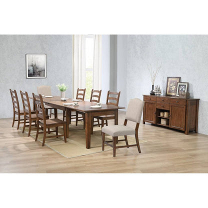 Sunset Trading Simply Brook 10 Piece 134" Rectangular Extendable Dining Set - DLU-BR134-C85AMSB10P
