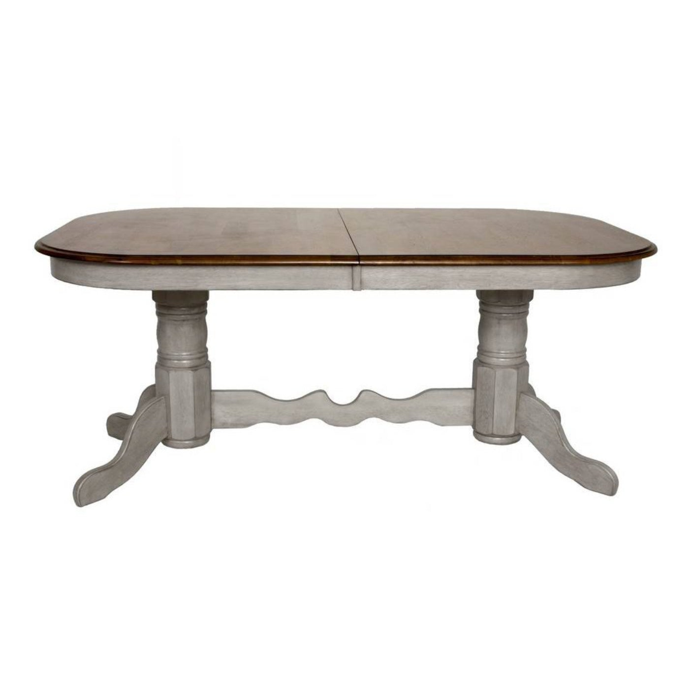 Sunset Trading Country Grove 8 Piece 96" Oval Double Pedestal Extendable Dining Table Set - DLU-CG4296-124SGOBH8
