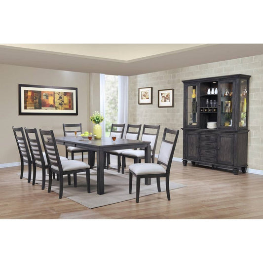 Sunset Trading Shades of Gray 11 Piece 82" Rectangular Extendable Dining Set - DLU-EL9282-C90-BH11PC