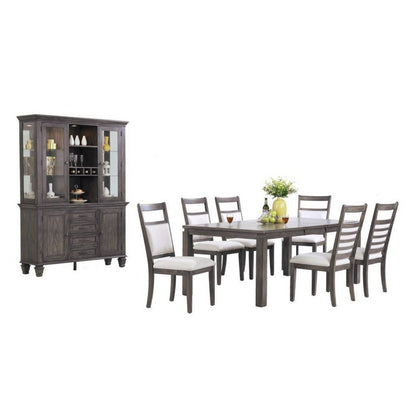 Sunset Trading Shades of Gray 9 Piece 82" Rectangular Extendable Dining Set - DLU-EL9282-C90-BH9PC