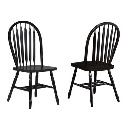 Sunset Trading Black Cherry Selections 5 Piece 72" Rectangular Drop Leaf Extendable Dining Set - DLU-TDX3472-820-AB5PC