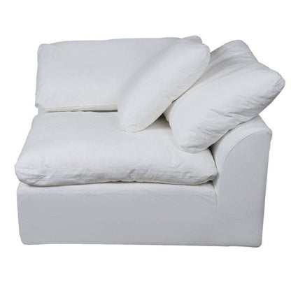 Sunset Trading Cloud Puff 3 Piece 88" Wide Slipcovered Modular Sectional Small L Shaped Sofa - SU-1458-81-3C