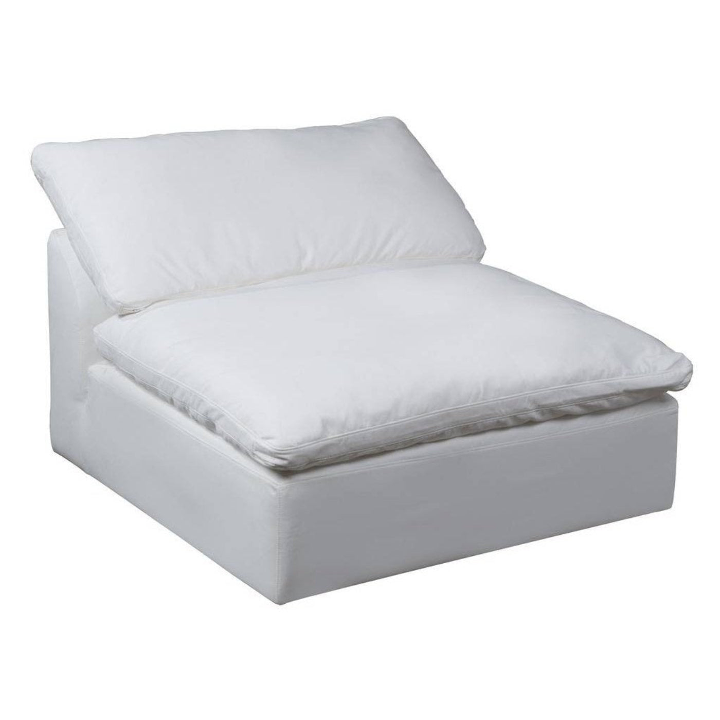 Sunset Trading Cloud Puff 3 Piece 88" Wide Slipcovered Modular Sectional Small L Shaped Sofa - SU-1458-81-3C