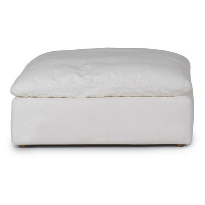 Sunset Trading Cloud Puff 3 Piece 88" Wide Slipcovered Modular Sectional Small L Shaped Sofa - SU-1458-81-3C