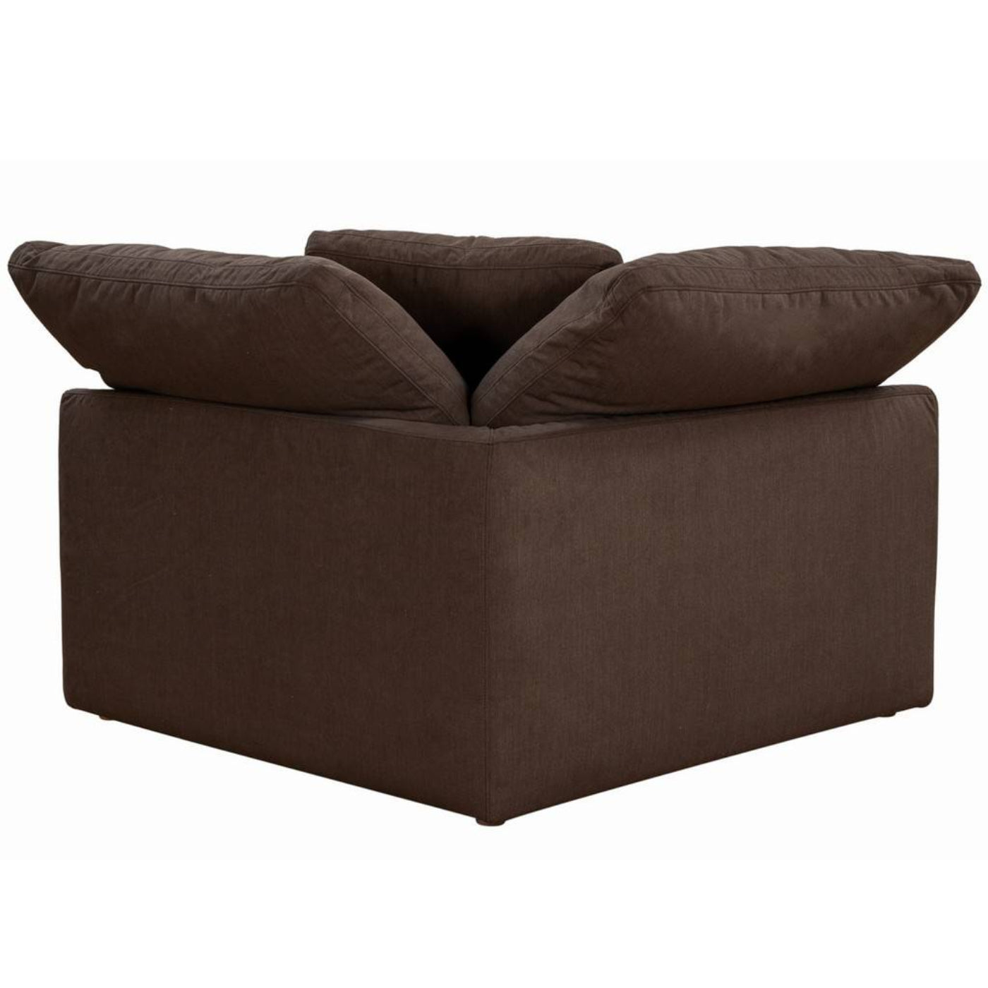 Sunset Trading Cloud Puff 4 Piece 132" Wide Slipcovered Modular Sectional Sofa - SU-1458-88-1C-2A-1O
