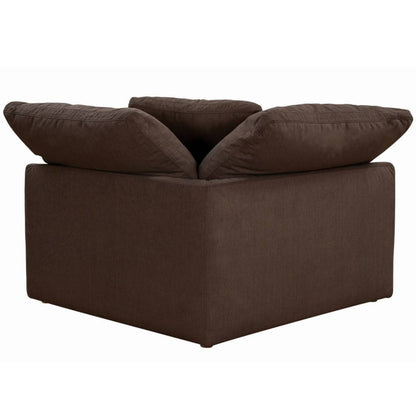 Sunset Trading Cloud Puff 4 Piece 132" Wide Slipcovered Modular Sectional Sofa - SU-1458-88-1C-2A-1O