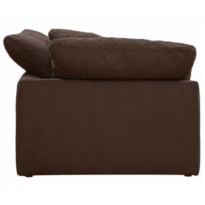 Sunset Trading Cloud Puff 4 Piece 132" Wide Slipcovered Modular Sectional Sofa - SU-1458-88-1C-2A-1O